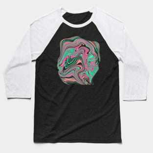 Pink marble Baseball T-Shirt